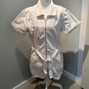 Reformation Sadie jumpsuit white